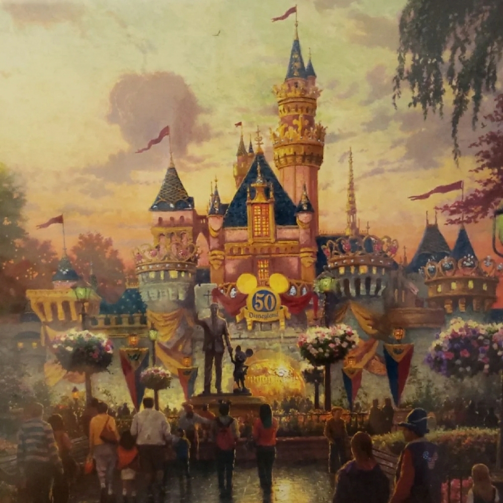 Thomas kinkade disneyland 50th anniversary